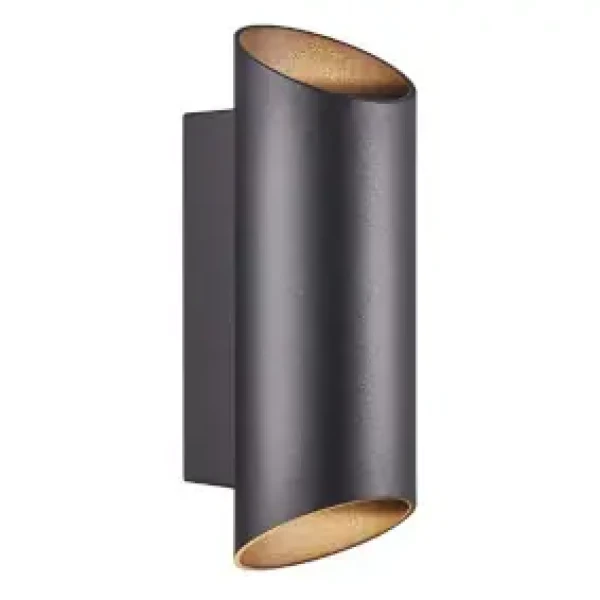 Nordlux Nico Round 22 čierna / Vonkajšie nástenné svetlo / GU10 / 2x35W / LED (2218231003)