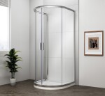 POLYSAN - EASY polkruhová sprchová zástena 900x900, číre sklo EL4615