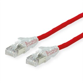 Secomp 21.05.0551 RJ45 sieťové káble, prepojovacie káble CAT 6A S/FTP 5.00 m červená (jasná) dvojžilový tienený, bez halogénov, samozhášavý 1 ks; 21.05.0551