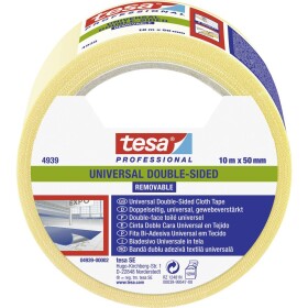 Tesa UNIVERSAL REMOVABLE 04939-00002-11 Gaffer tape tesa® Professional biela (d x š) 10 m x 50 mm 1 ks; 04939-00002-11