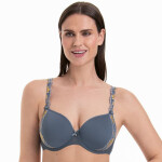 Podprsenka Colette s kosticami a medzikusmi 5251 sky grey - RosaFaia 469 sky grey 85B