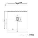 POLYSAN - FLEXIA sprchová vanička z liateho mramoru s možnosťou úpravy rozmeru 90x80cm 72927