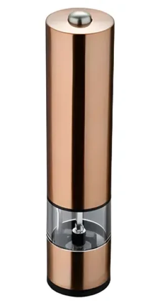 Bergner Elektrický mlynček na soľ a korenie Copper / Mlynček na korenie / výška 22 cm / elektrický (BG-48522-CP)