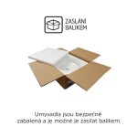 Mereo Umývadlo na dosku bez prepadu, 465x375x115 mm, ovalne, keramické - pre zaslanie balíkom UC473812OP