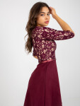 Dámske šaty LK SK 506582 burgundy - Lakerta 42/XL