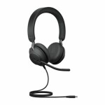 JABRA Evolve2 40 SE Stereo USB-C čierna / Slúchadlá / mikrofón / USB-C / MS stereo (24189-999-899)