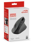 Speed Link PIAVO SL-630019-RRBK čierna / Myš / Vertikálna ergonomická / Bezdrôtová / 5 tlačidiel (SL-630019-RRBK)