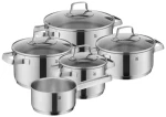 WMF Belmonte / Sada hrncov / 5 dielov / nerezová oceľ Cromargan / indukcia (0751556040)