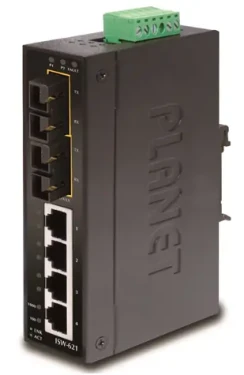 Planet ISW-621S15 / Switch priemyselný / 4X 10/100 RJ-45 / 2x 100FX SM 15km / DIN / IP30 (ISW-621S15)