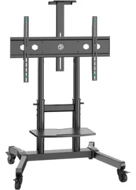 ONKRON TS1891-B čierna / Mobilný TV stojan / VESA 200x200-800x600 / 50-90" / do 100 kg / výškovo nastaviteľný (TS1891-B)