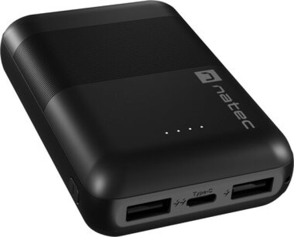 Natec Trevi Compact PowerBanka 10000 mAh / 10000 mAh / 5V / 2.1A / 1x Micro-USB (vstup) / 1x USB-C / 2x USB-A (NPB-1941)