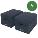 Leitz Úložný box s vekom Fabric modrá / Veľkosť S / 2 ks / 28,5 x 19 x 16 cm (61460089)