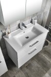 AQUALINE - ZUNO 85 keramické umývadlo nábytkové 85x45cm, biela 9085