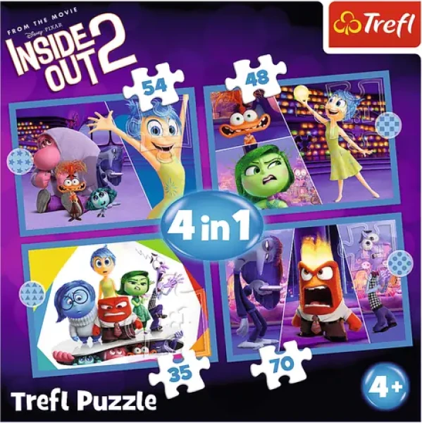 Trefl Puzzle V hlave 2: Emócie vládnu 4v1