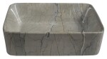 SAPHO - DALMA keramické umývadlo na dosku 48x38 cm, grigio 513