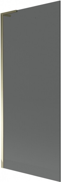 MEXEN/S - Next L vaňová zástena FIX 80 x 150, grafit, zlatá 895-080-000-03-40-50