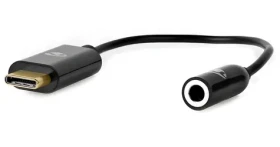 Nedis USB-C audio adaptér čierny / Adaptér / USB-C zástrčka - 3,5 mm jack + USB-C zásuvka / 15 cm / box (CCBW65950BK015)