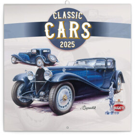 Presco Group Poznámkový kalendár Classic Cars - Václav Zapadlík 2025 / 30 × 30 cm (PGP-33666-V)