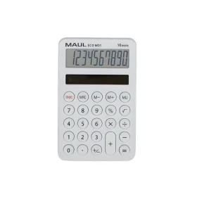 Maul ECO MD 1 biela / Kalkulačka / desaťmiestna / solárne napájanie (7275002)