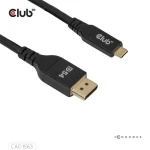 Club3D Kábel USB-C na DisplayPort 2.1 / DP54 Bi-Directional / 8K120Hz / 4K480Hz / 2m (CAC-1563)
