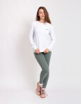 Patagonia W's L/S P-6 Logo Responsibili-Tee® Fiber White M