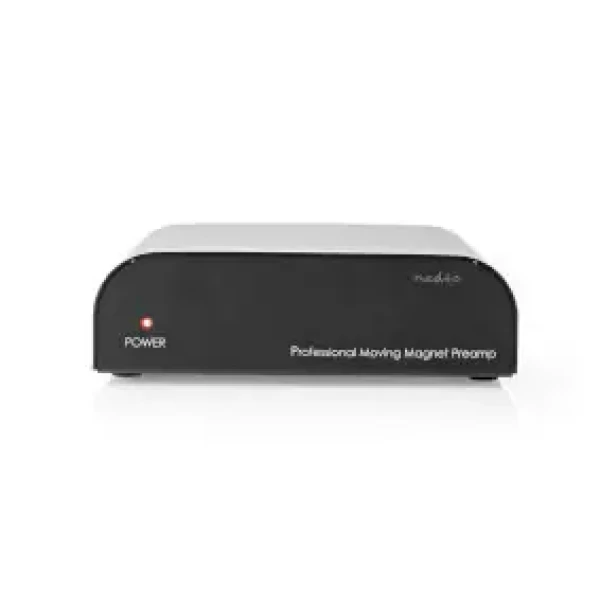 Nedis Predzosilňovač / Vstupný konektor: 1x RCA / Výstupný konektor: 1x RCA / 2 Kanály / Gramofón / Phono (AAMP2411BK)