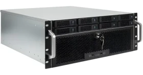 Inter-tech IPC 4U-4708 čierna / Serverová skriňa / 4U / ATX, E-ATX / 8x hot-swap 3,5" / 6x 80mm ventilátor (88887384)