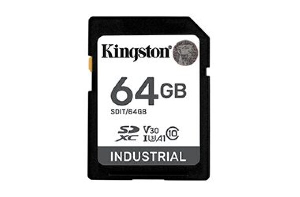 Kingston Industrial pSLC SDXC 64GB / UHS-I V30 / U3 / A1 / Class 10 / Odolná (SDIT/64GB)