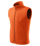 Ďalšia fleecová vesta unisex oranžová M