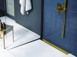 Laveo - Basso - sprchový žľab nástenný 70 cm, zlato COB_G71D