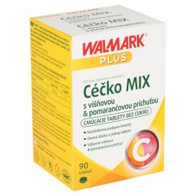 WALMARK Céčko mix 100 mg višňa pomaranč 90 tabliet
