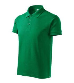 Pánske bavlnené polo tričko Cotton Heavy medium green L