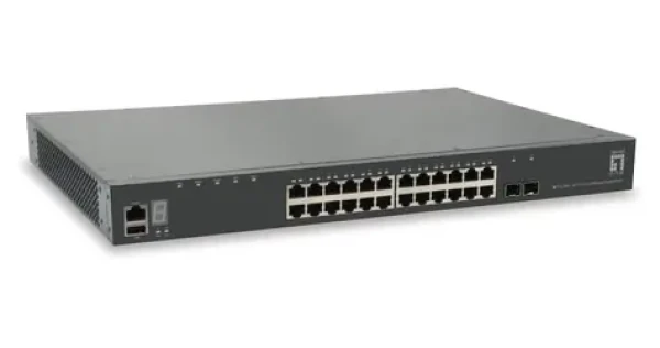 LevelOne GTL-2881 / Switch / 24x GE / 2x SFP+ 10G / Managed L3 / 19" / stohovateľný (GTL-2881)