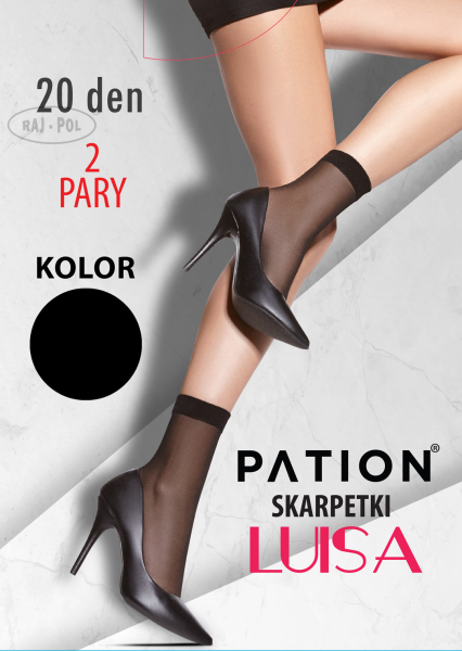 Raj-Pol Ponožky Pation Luisa 20 DEN Black UNI