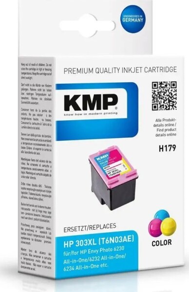 KMP KMP H179 ink cartridge 3-colors compatible mit HP T6N03AE 303 XL