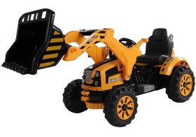 Mamido Elektrický traktor - s radlicou žltý