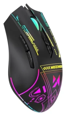 Wozinsky WMGB-3200 čierna / Bezdrôtová herná myš / optická / 3200 DPI / RGB / dobíjacie batérie