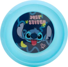 STOR Detská jedálenská miska Stitch modrá / Miska / Bez BPA / Nárazuvzdorná (75011)