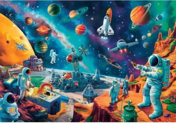 Clementoni 25036 Puzzle Vesmírna partia 104 dielikov