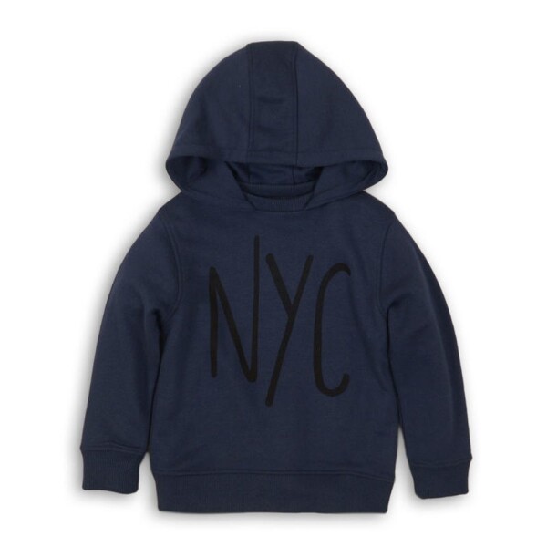 Chlapčenská mikina, Minoti, KB FLEECE HOODY 7, tmavomodrá - 146/152 | 11/12let