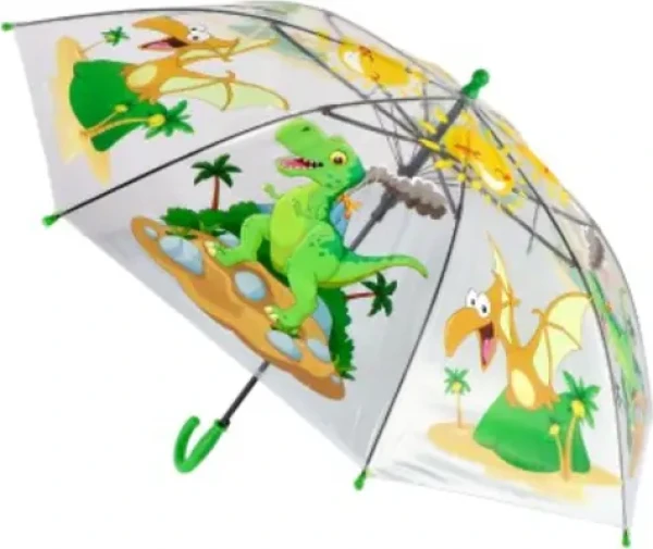 TEDDIES Dáždnik vystreľovací Dinosaurus / Automatické otváranie / priemer 83 cm / dĺžka 64 cm (00850912)