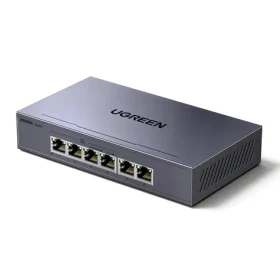 Ugreen Switch 6- Port PoE sivá / Switch / 6x Gigabit Ethernet / PoE