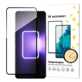 Wozinsky Full Glue Tempered Glass čierna / Ochranné tvrdené sklo / Realme GT3/GT Neo 5 / 9H / Lepenie cez celý displej
