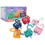 Mamido Vzdelávací farebný vláčik so zámkami a kľúčikmi