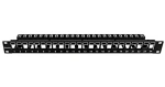 Schrack AMPARO HSER0240SP / Patch panel / 19" / 24x Keystone SFA/SFB / 1U / neosadený (HSER0240SP)
