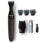Philips Multigroom series 1000 MG1100-16 / zastrihávač 3v1 / AA batérie / 3 hrebene / čierna (MG1100/16)