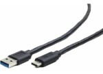 OEM kábel USB 3.0 AM na Type-C kábel (AM-CM) 2m čierna (OEM_USB_AC3)