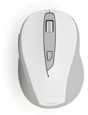 HAMA WM-400 biela / Bezdrôtová optická myš / tichá / 1600 dpi / 6 tlačidiel / 2.4 GHz