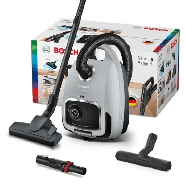 BOSCH BGB6X330 čierna / Vreckový vysávač / 600 W / 4 L / HEPA 13 / 75 dB / rádius 12 m (BGB6X330)