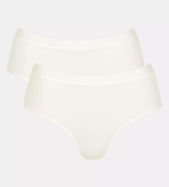 Dámske nohavičky GO Casual Midi 2P - WHITE - biela 00GZ - SLOGGI WHITE XS